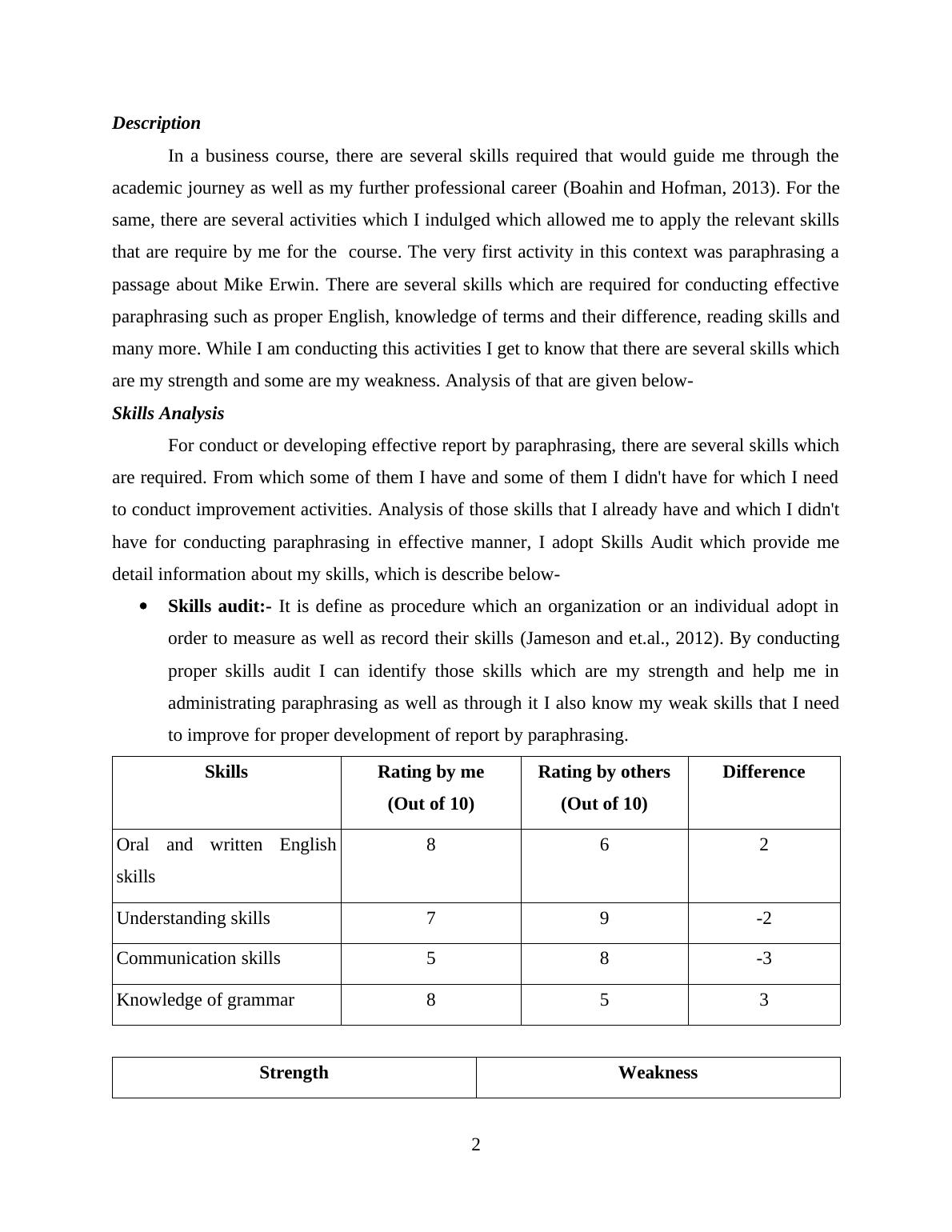 Sample Academic And Employability Skills Assignment