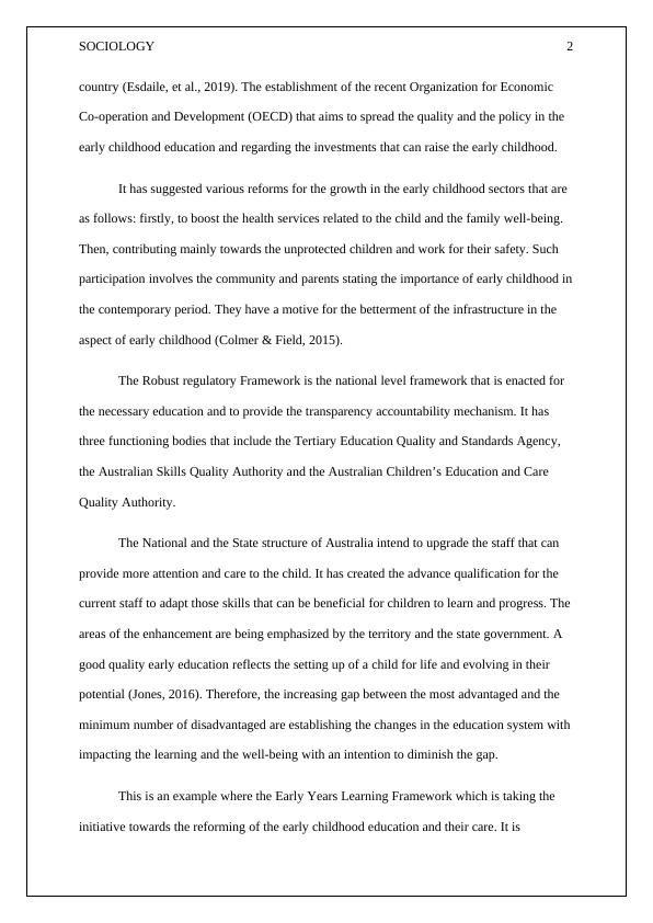 Education and Teaching in Early Childhood Australia Essay 2022_3