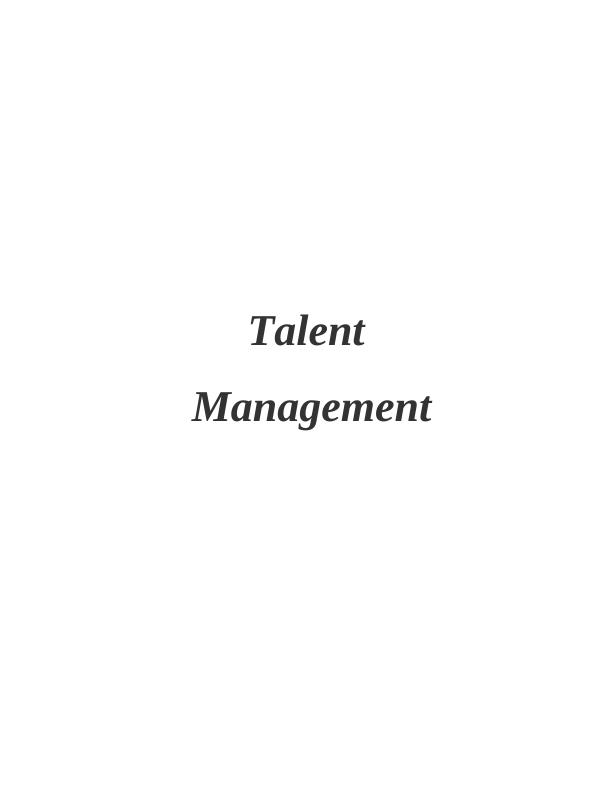 Talent Management: Strategies, Gender Pay Gap, and HR Practices_1