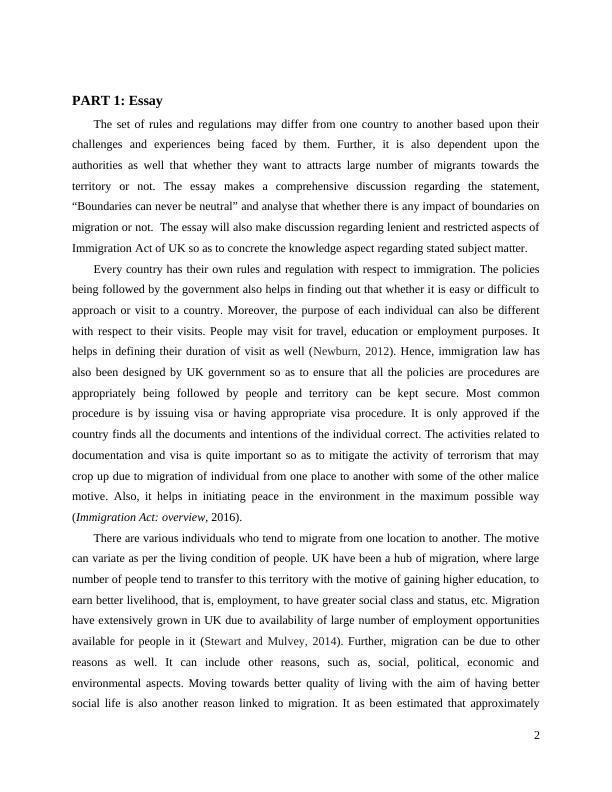 Immigration Act of UK - Essay_3