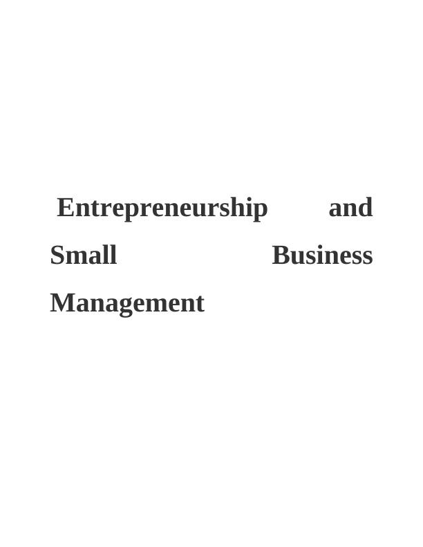 Examine Different Types of  Entrepreneurial Ventures_1
