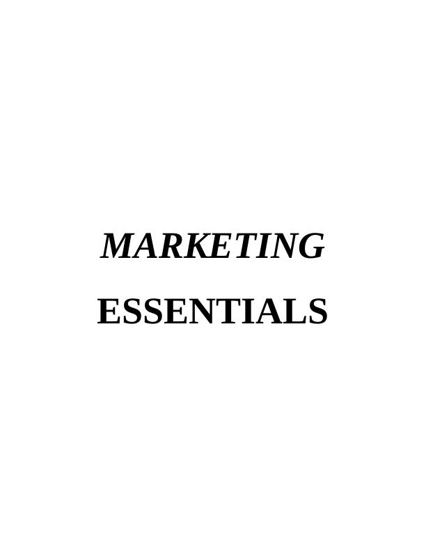 (solved) Marketing Essentials of ALDI_1
