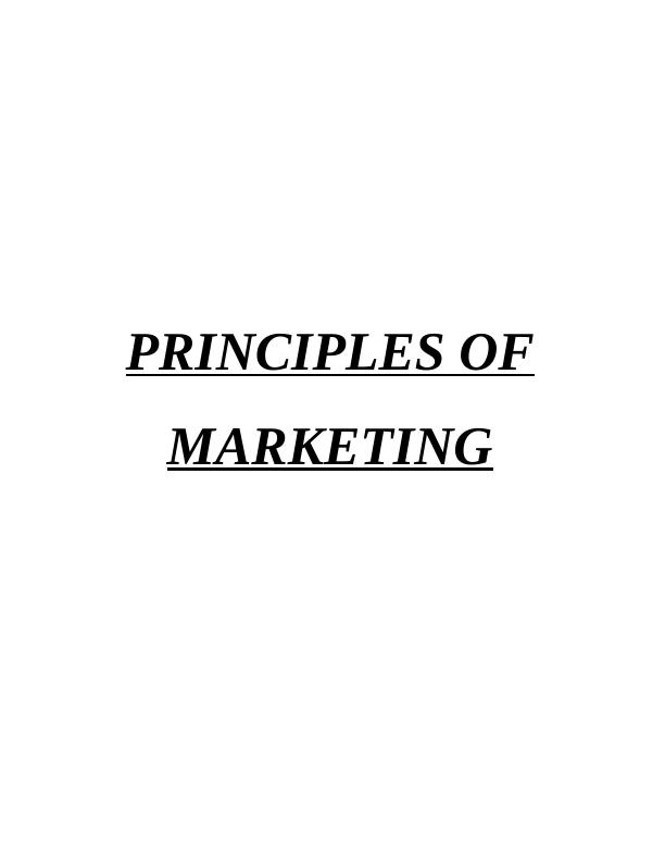 Principles of Marketing Solved Assignment_1