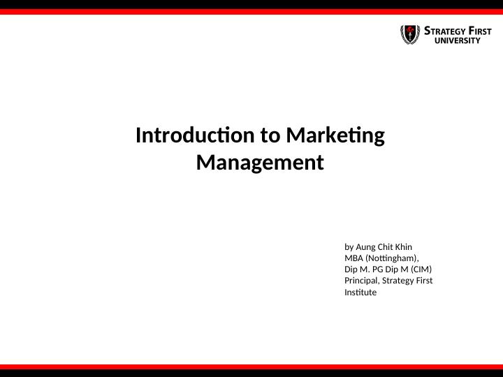 Assignment: Introduction to Marketing Management_1
