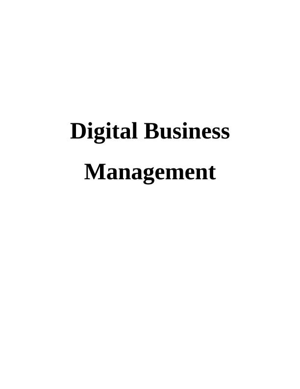 Report on Digital Business Management_1