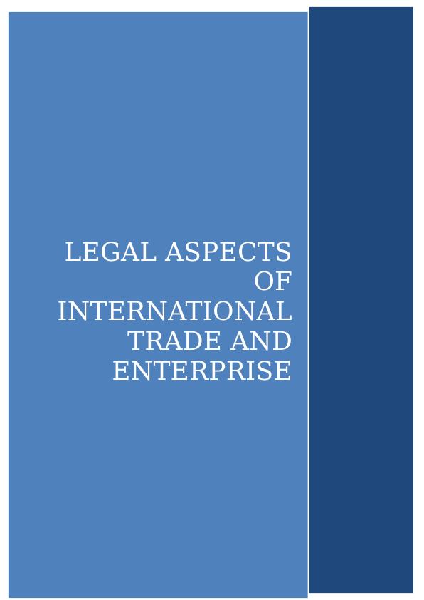 Legal Aspects of International Trade and Enterprise_1
