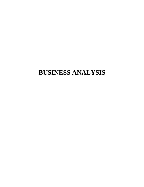 Business Analysis of Tesco_1