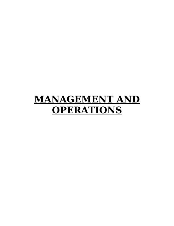 Management and Operations Marks and Spencer_1
