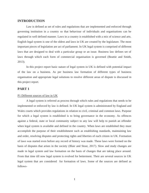 Business Law: Sources, Role of Government, Impact on Business, Formation of Business Organization, Management and Funding, Legal Solutions for Disputes_3