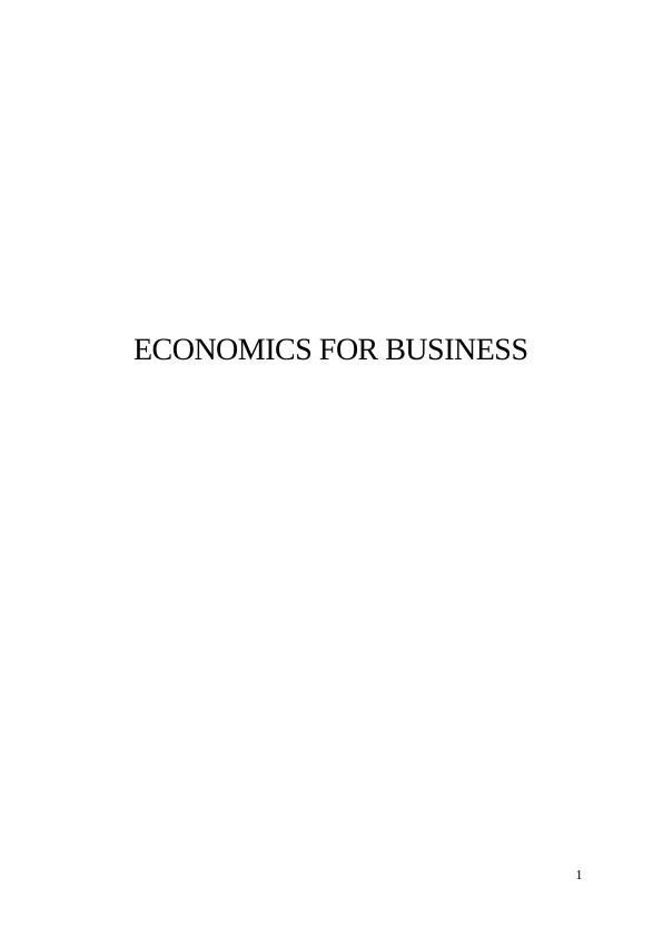 Economics For Business Assignment 2022_1