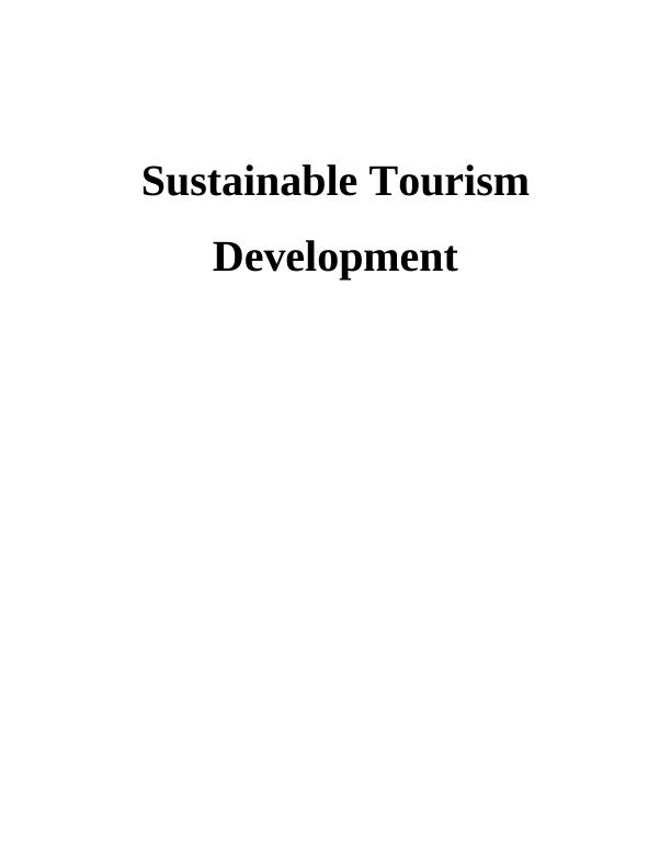 Analysing Sustainable Tourism Development_1