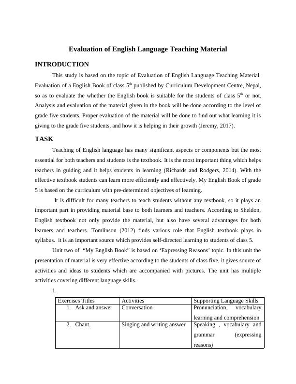 Evaluation of English Language Teaching Material (ELT)_1