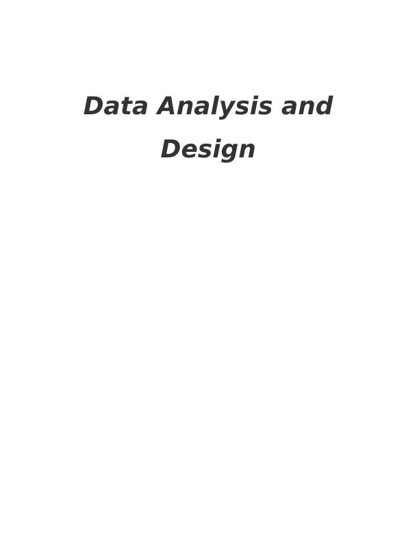 Data Analysis and Design - Doc_1