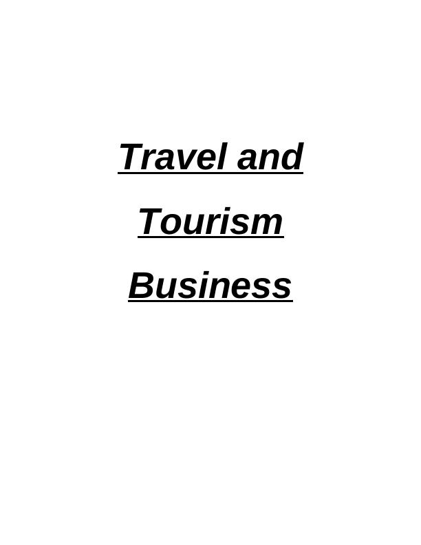 Revenue Management in Travel and Tourism Industry_1