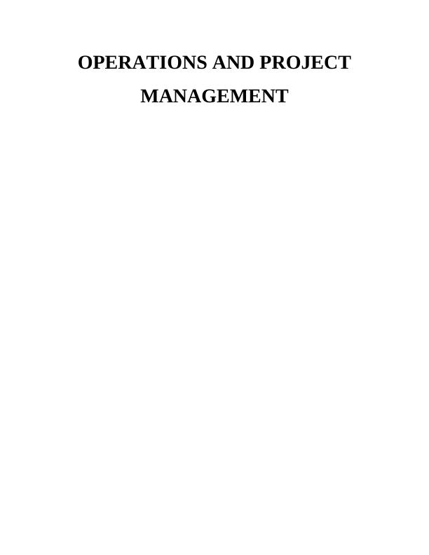 Critical Analysis of Lean Principles and Six Sigma in Operations and Project Management_1