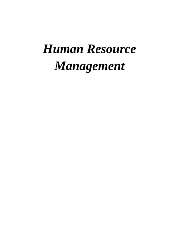 Reflective Writing on Learning from Sessions in Human Resource Management_1