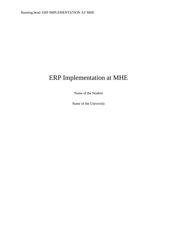 Assignment ERP Implementation Challenges_1