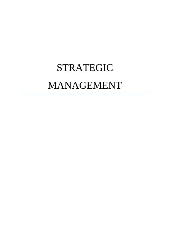 Strategic Management of Fonterra Co-operative Group Limited_1