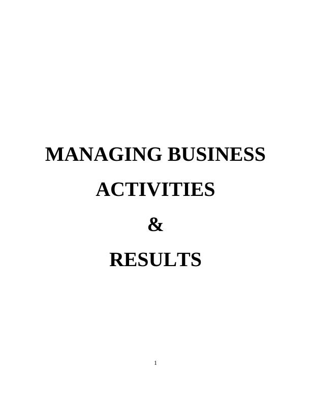 Managing business activities to achieve strategic goals of business_1