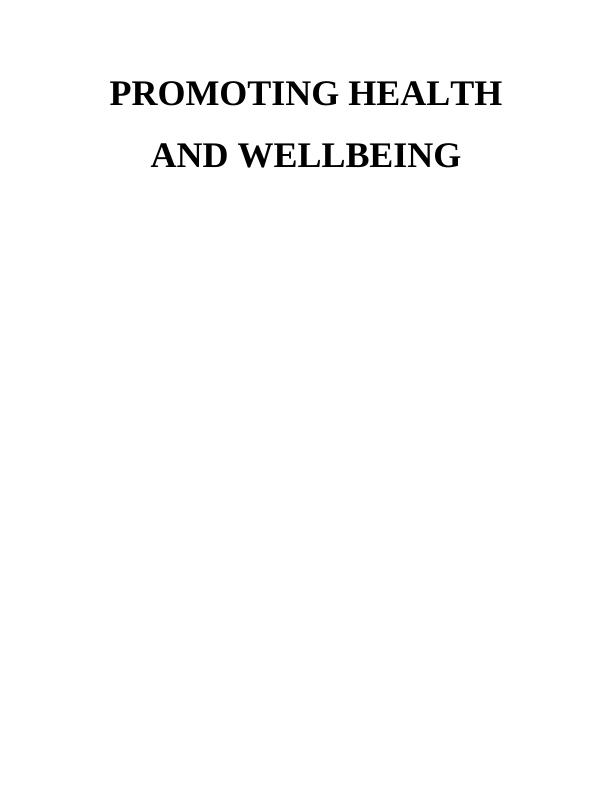 Promoting Health and Well Being_1