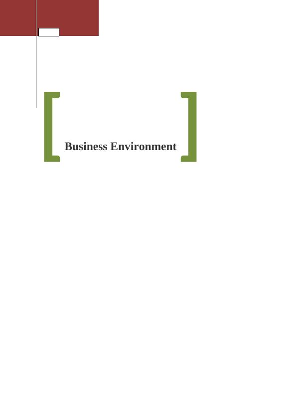 assignment on business environment