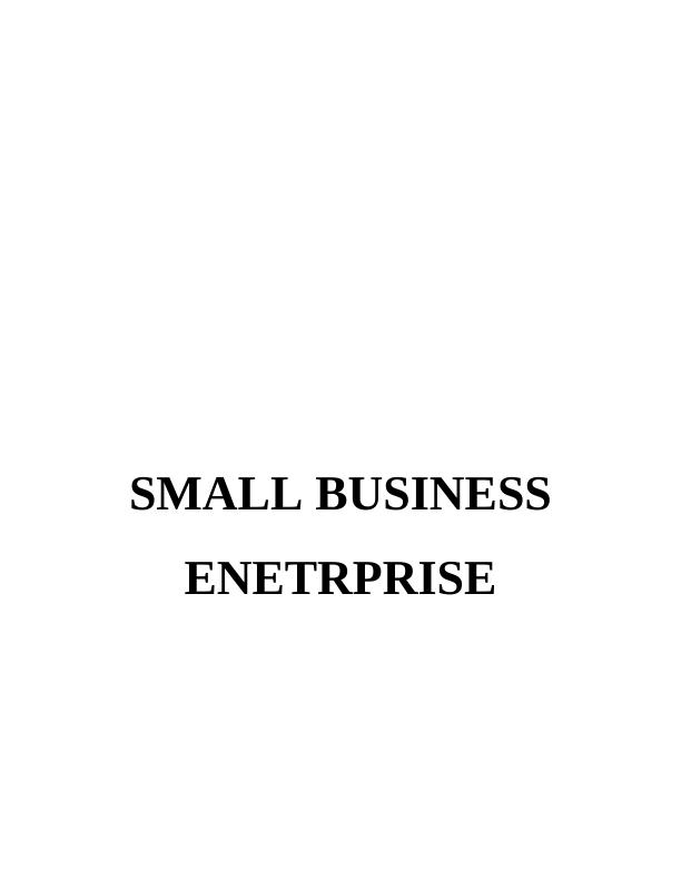 Strengths and Weaknesses of Small Business Enterprises_1
