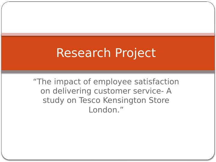 The Impact of Employee Satisfaction on Delivering Customer Service_1