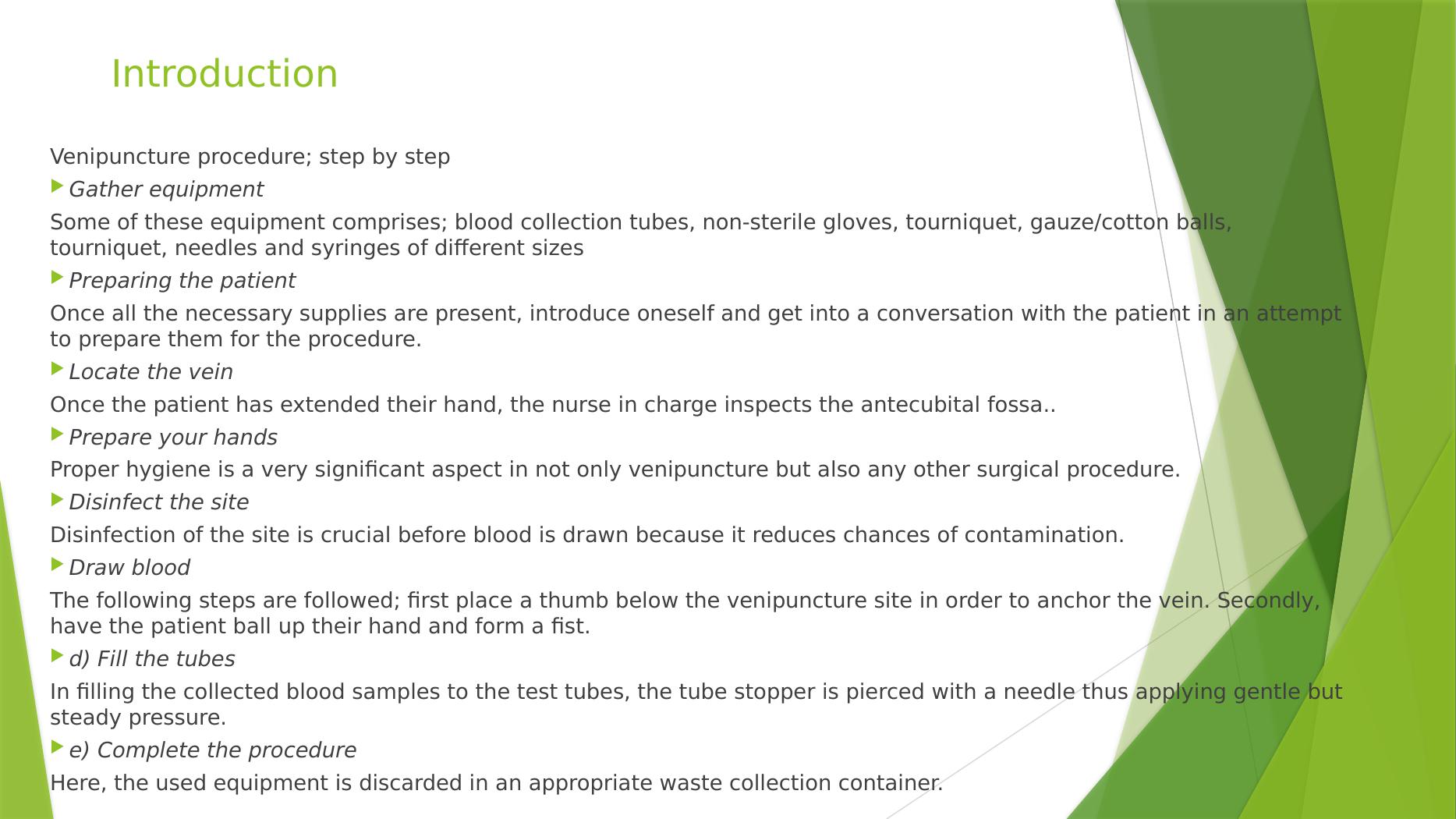 Teaching in Nursing Venipuncture Procedure