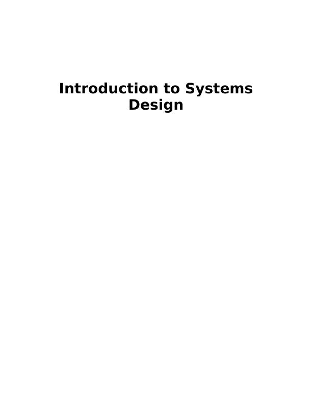 Introduction to Systems Design_1