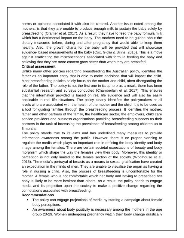 Australia's Breastfeeding Policy Providing a Healthy Start to the