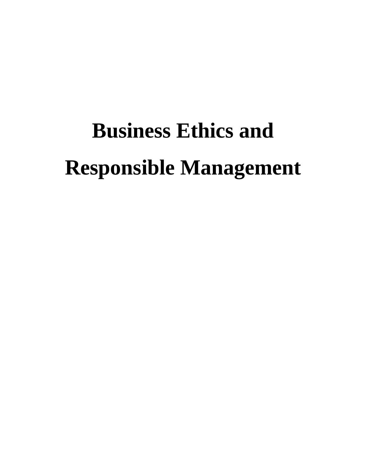Business Ethics and Responsible Management : ASOS company_1