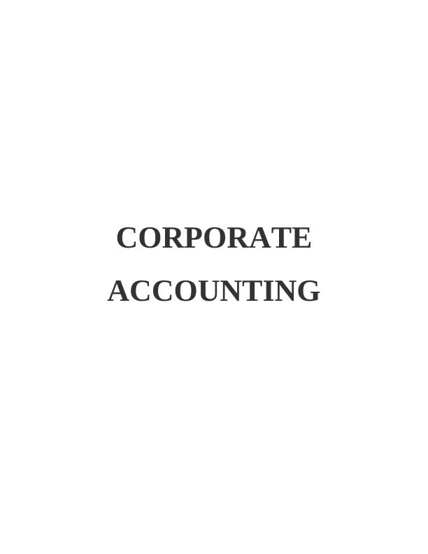 Corporate Accounting Assignment | AGL_1