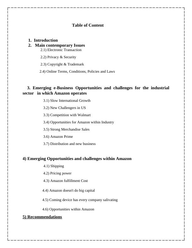 E-Business Opportunities and Challenges Report_1