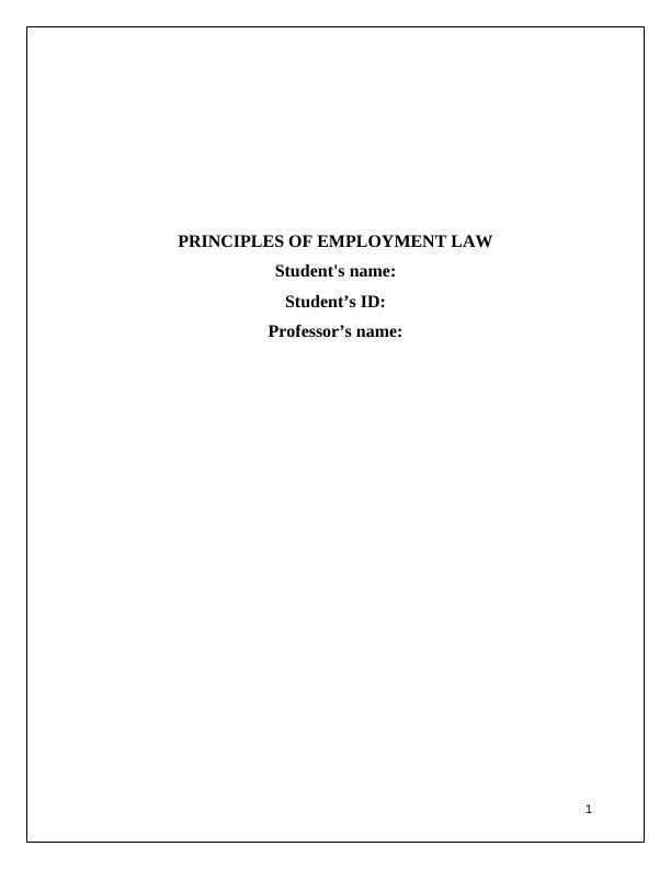 Study On Brexit Decision - Sources Of Law, Concept Of Employment_1