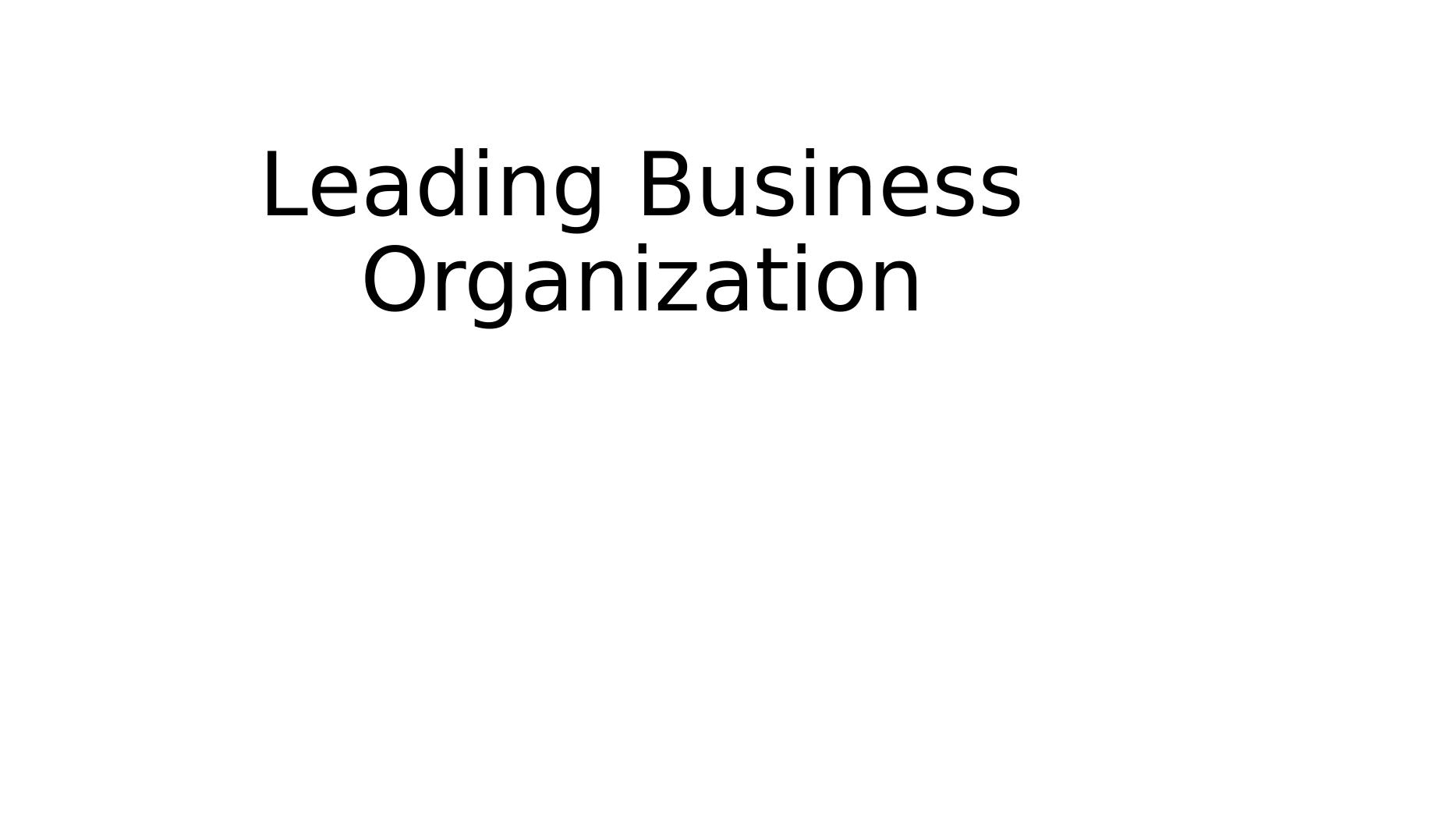 assignment on business organisation