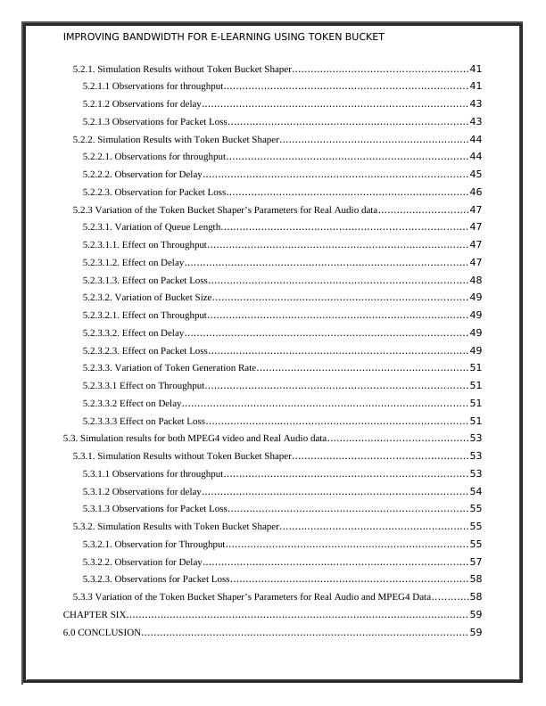 IMPROVING BANDWIDTH FOR ELEARNING USING TOKEN BUCKET.