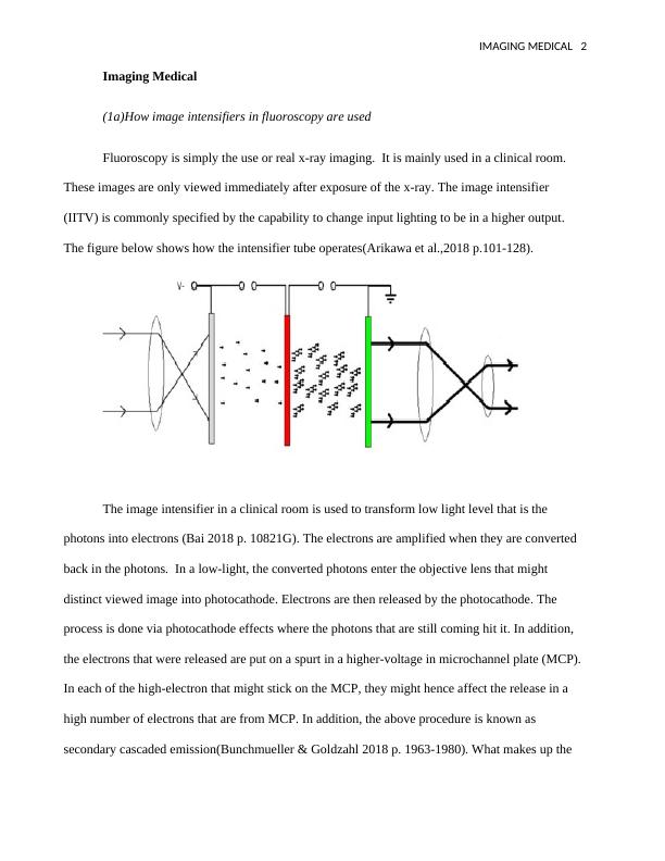Imaging Medical Understanding Image Intensifiers, Artifact Avoidance
