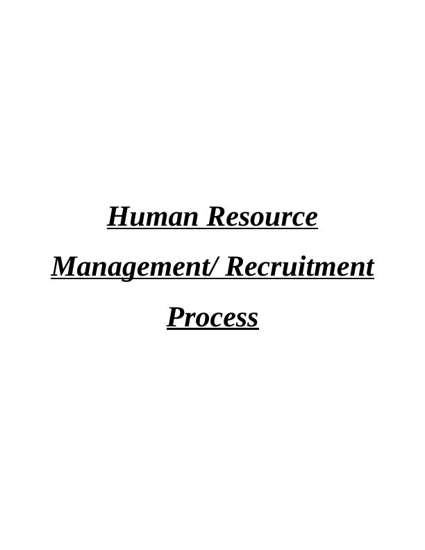 Importance of HRM Practices in Workforce Planning and Employee Relations | Desklib_1