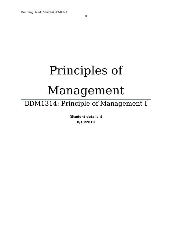 Principles of Management for Effective Managers in Modern Organizations_1