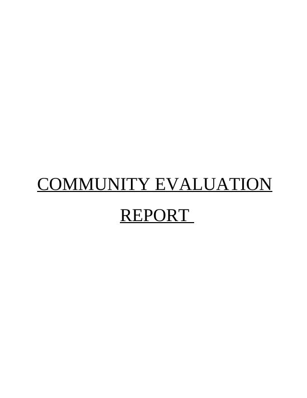 Community Evaluation Report_1