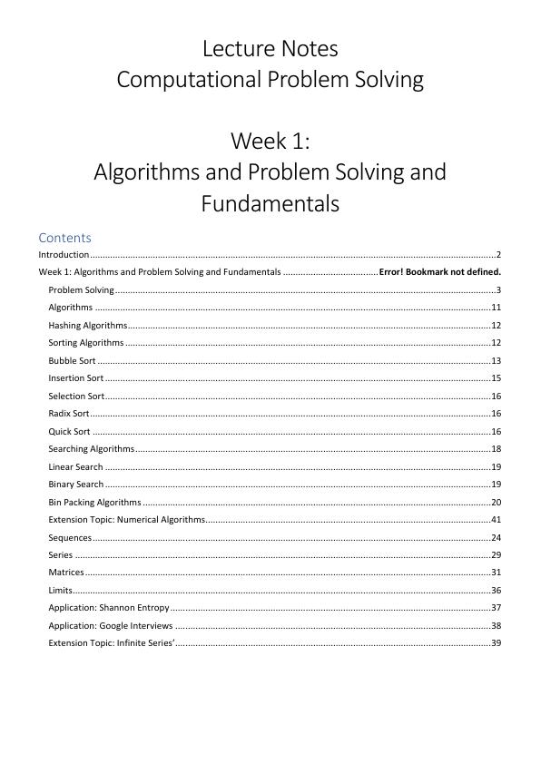 Algorithms and Problem Solving_1