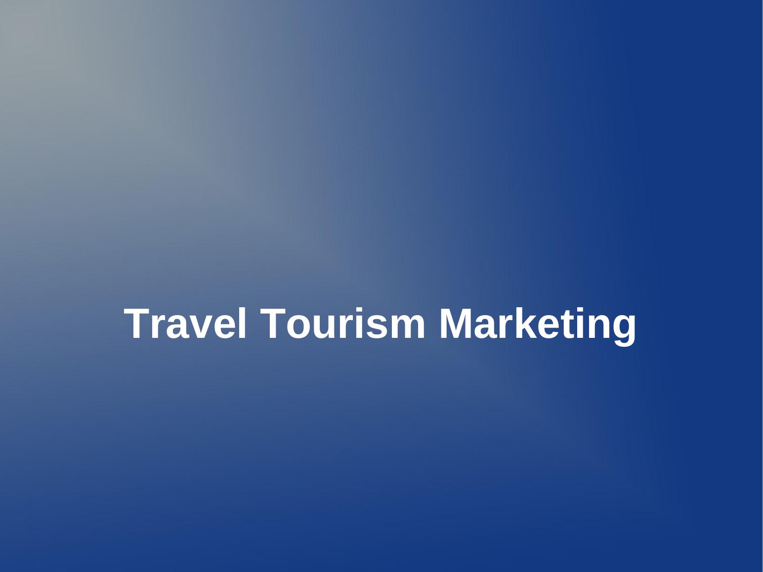 Marketing in Travel and Tourism Desklib