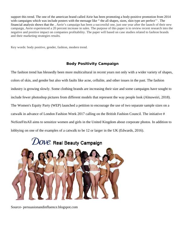 How Body Positive Campaign Affect Performance of the Fashion Company_2