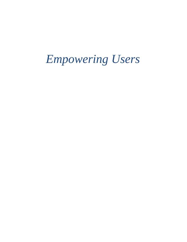 Empowering Users Health Social Care Assignment_1