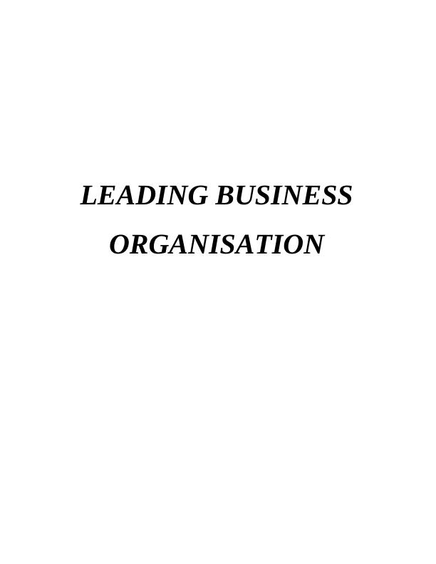 Leading Business Organisations_1
