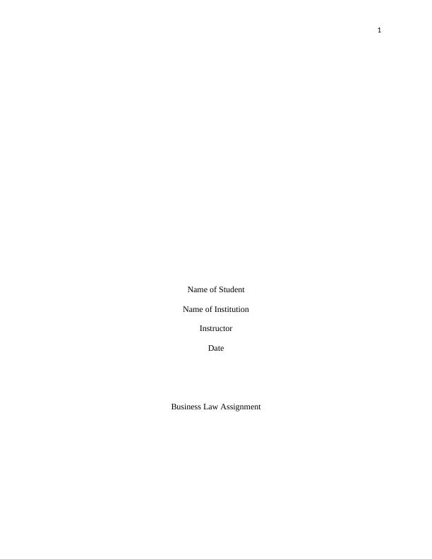 (BLO1105)   Business Law PDF_1