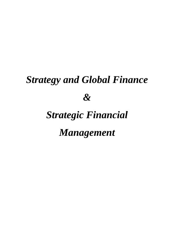 Global Finance and Strategic Financial Management TASK 1 a 4 INTRODUCTION 4 a. Electro Tech's Global Business Environment Factors_1