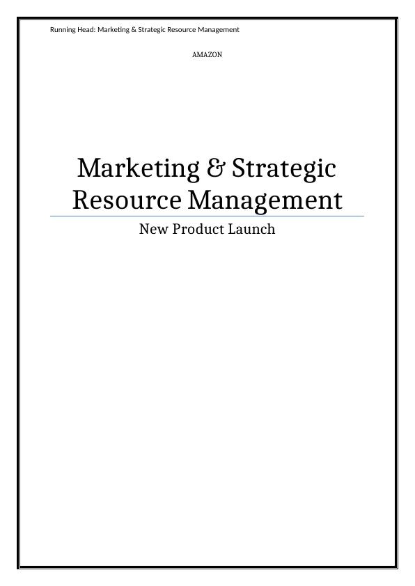 Marketing Resource Management : Assignment_1