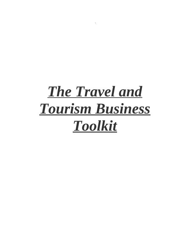 Introduction to The Travel and Tourism Business Toolkit: Assignment_1