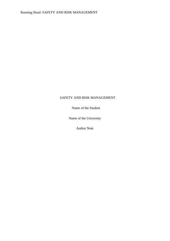 Safety and Risk Management_1
